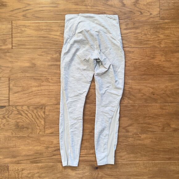 Lululemon Train Times Pant 25" Size 6 Wee Are From Space Sheer Blue Chambray - Picture 2 of 12